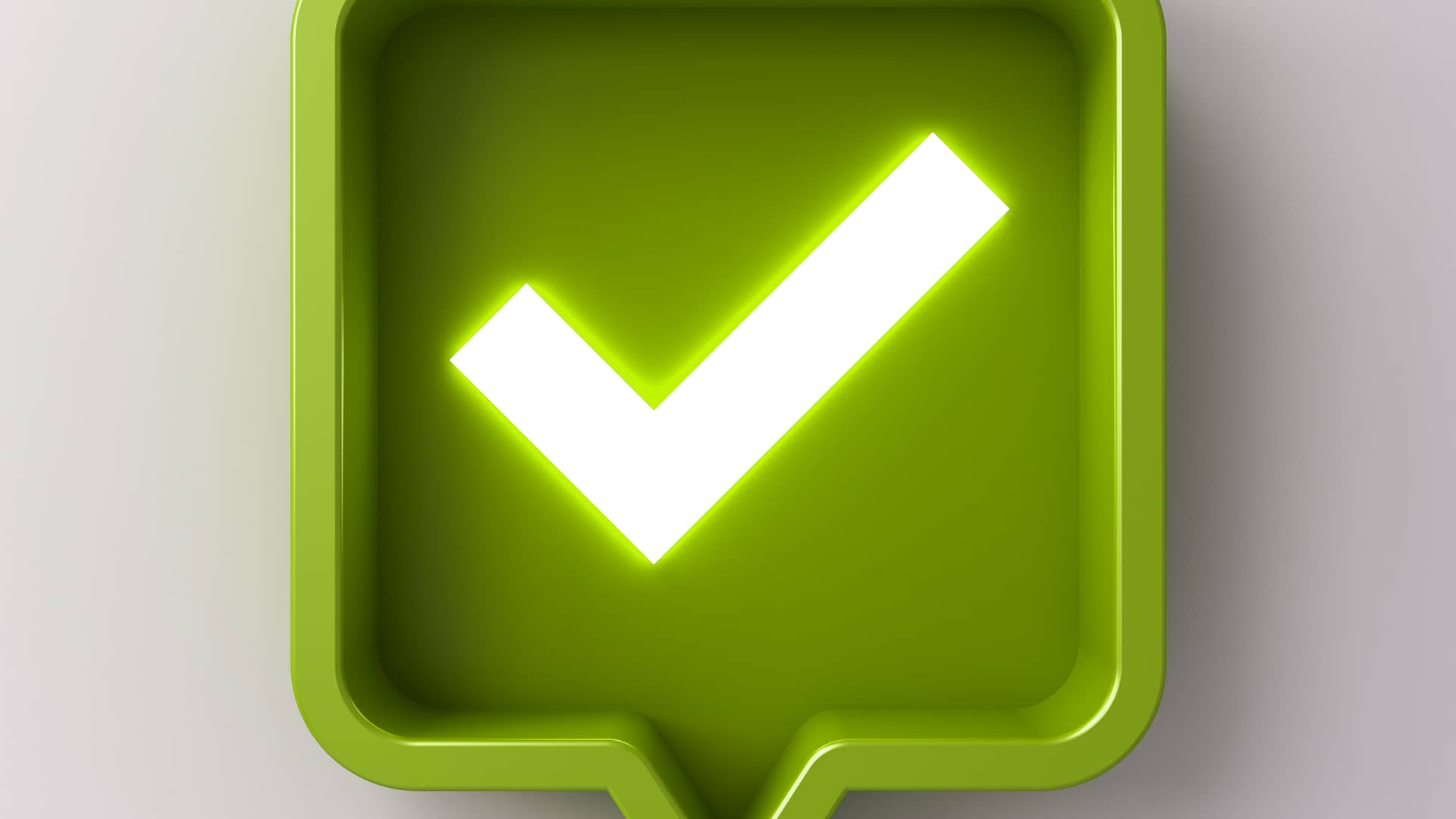 Icono check verde simboliza confirming factoring de bankia