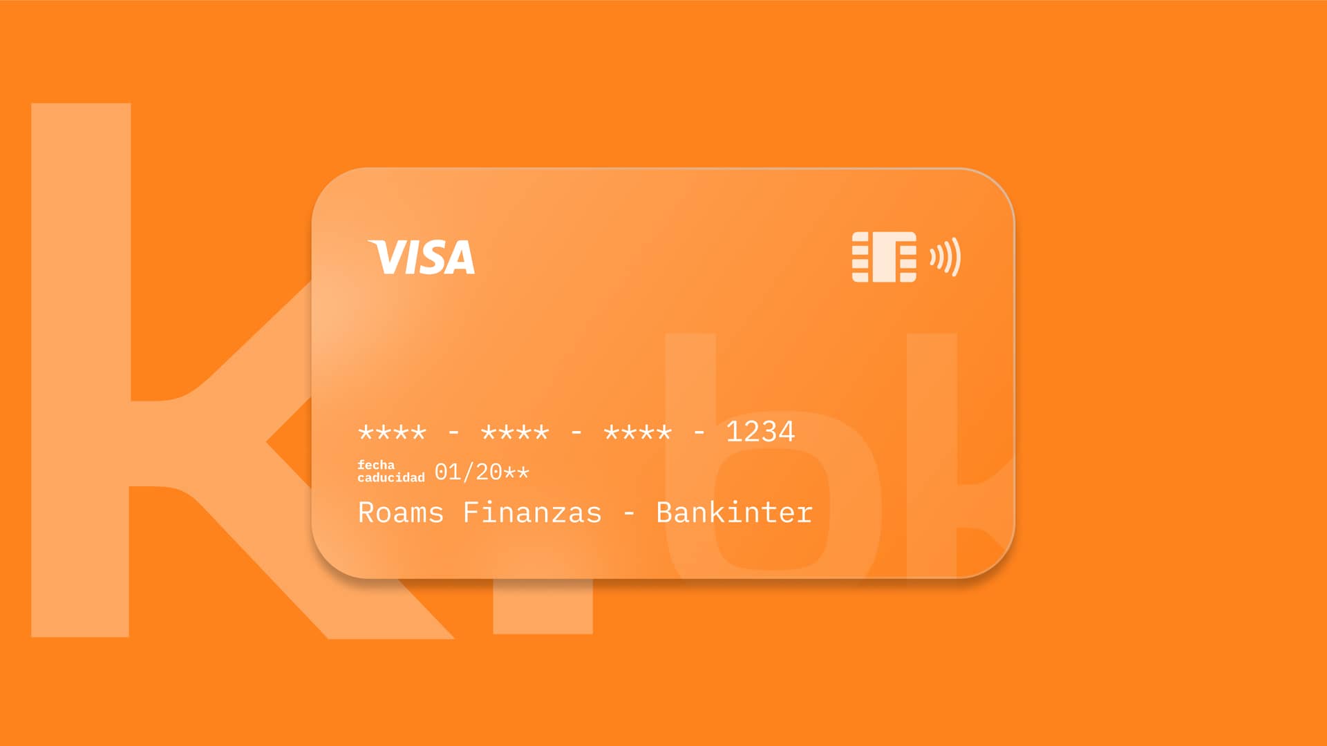 Detalle números tarjeta de crédito bankinter