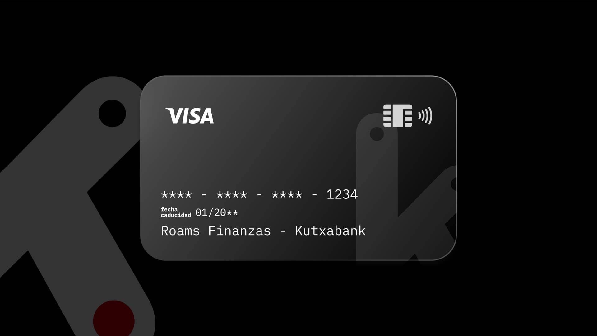Hombre usando tarjeta de crédito de kutxabank para sus compras online