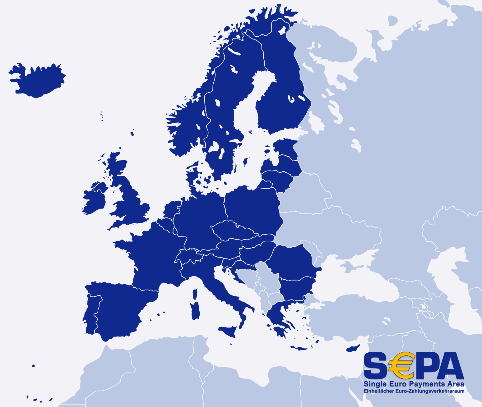 Países que pertenecen a la zona SEPA